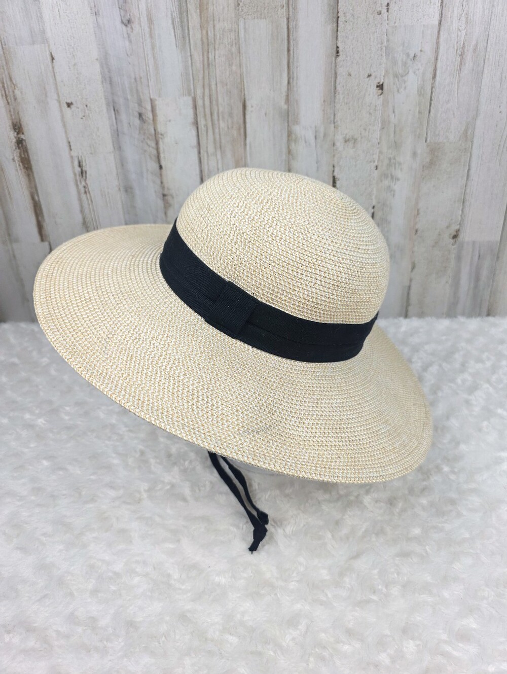 Solar Escape Straw Woven Wide Brim Sun Hat One Size - Picture 4 of 9